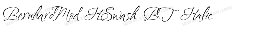 BernhardMod ItSwash BT Italic Swash字体转换